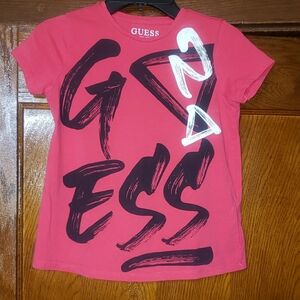 GUESS Kids Pink Graphic T-Shirt